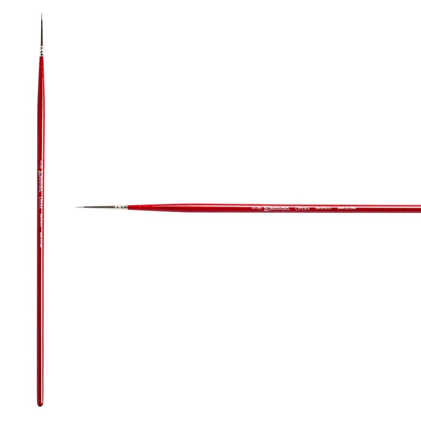 Escoda Opera Synthetic Oil & Acrylic Brush 3075 Round #3x0