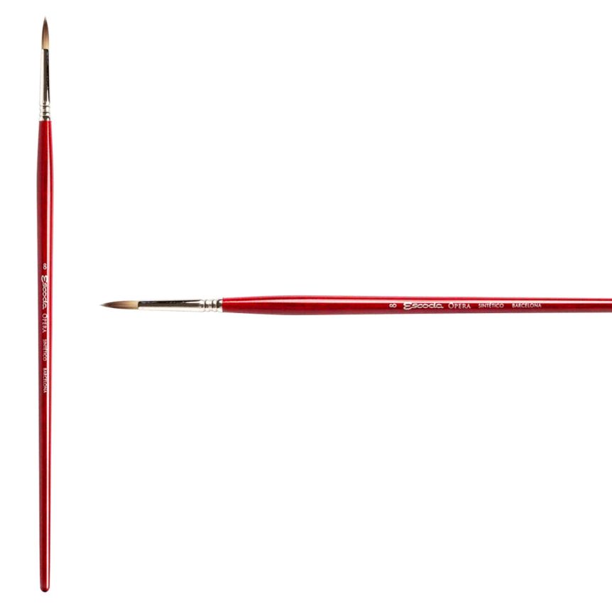 Escoda Opera Synthetic Oil & Acrylic Brush 3075 Round #8