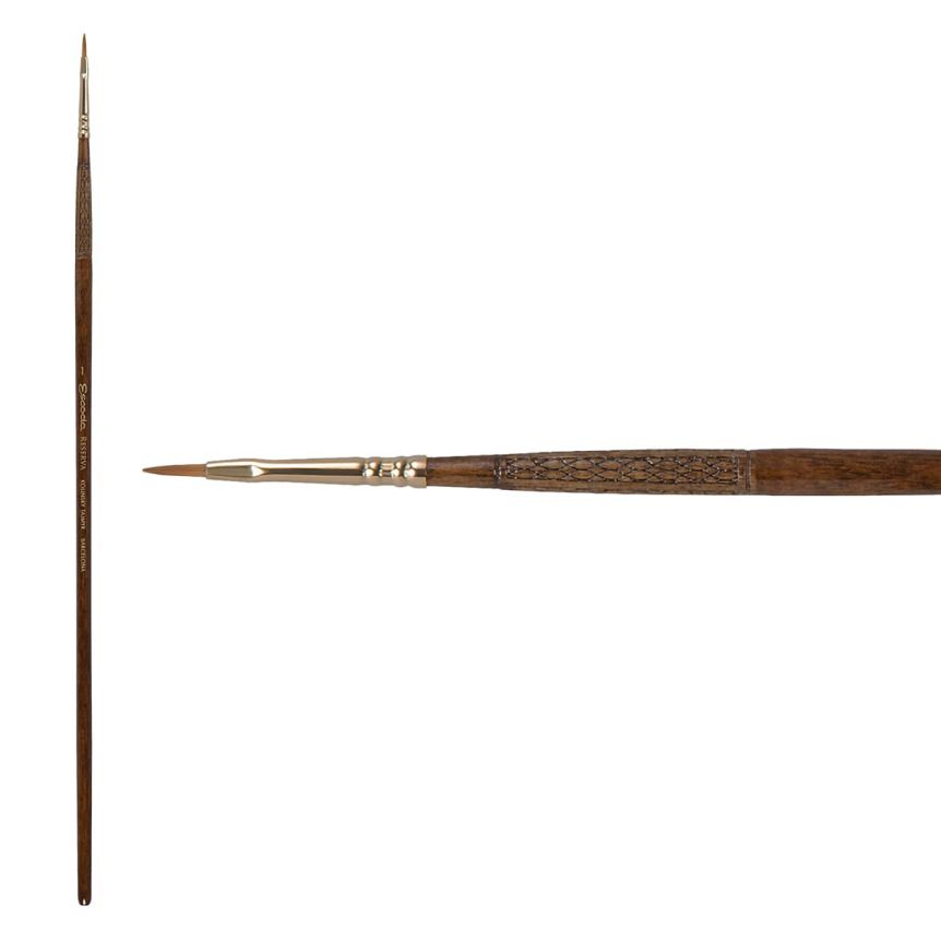 Escoda Reserva Kolinsky Tajmyr Sable Long Handle Brush 2820 Filbert #1