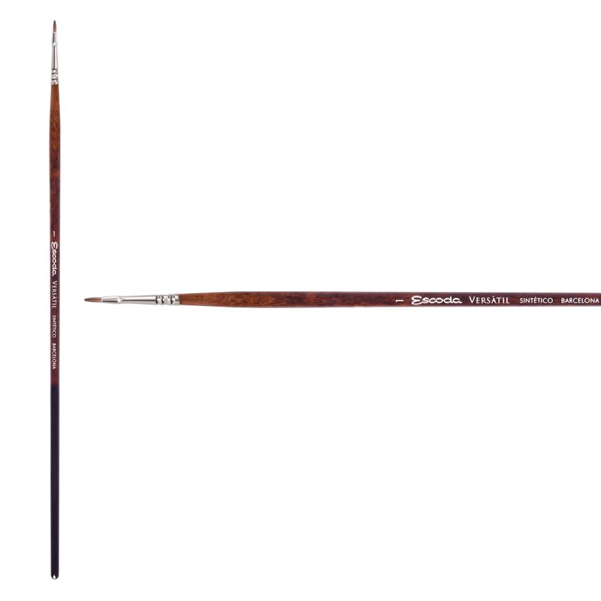Escoda Versatil Synthetic Kolinsky Long Handle Brush Bright #1