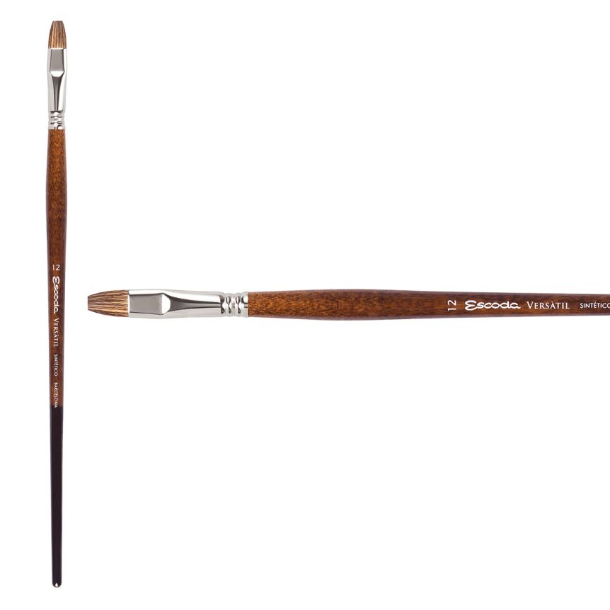 Escoda Versatil Synthetic Kolinsky Long Handle Brush Bright #12