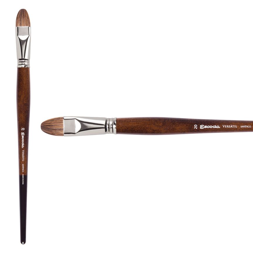 Escoda Versatil Synthetic Kolinsky Long Handle Brush Bright #20