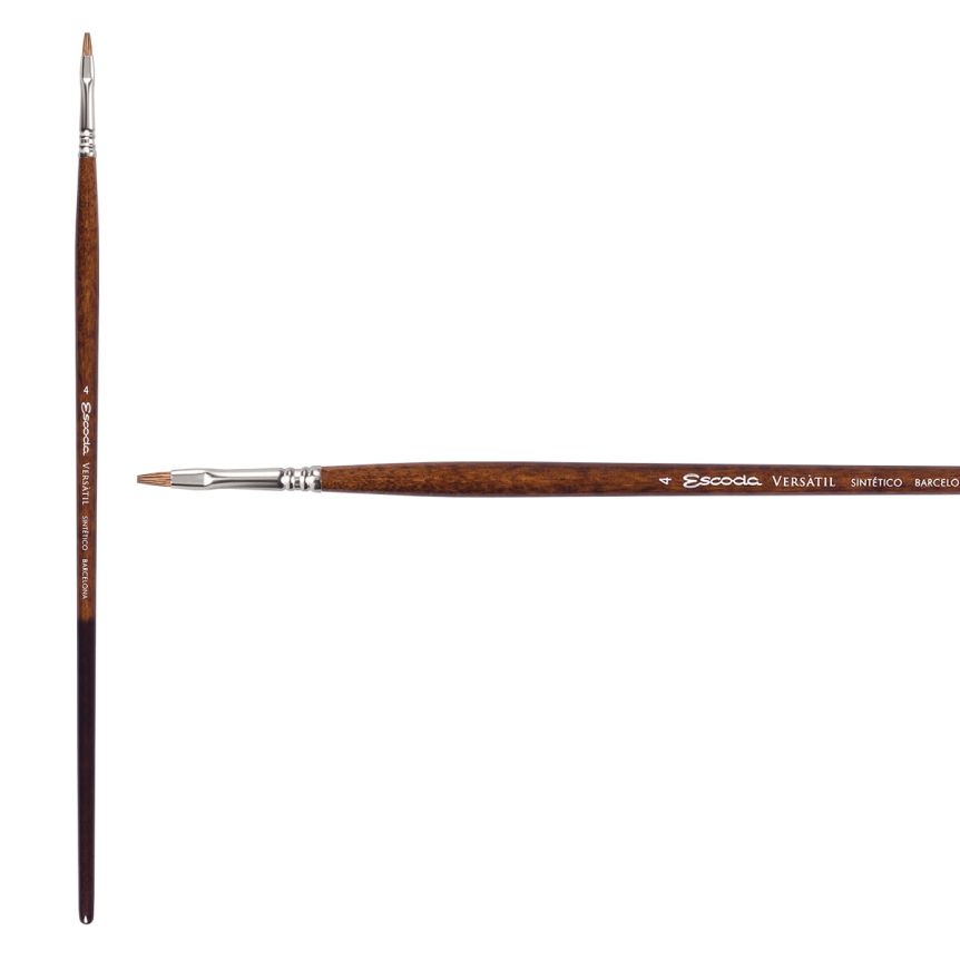 Escoda Versatil Synthetic Kolinsky Long Handle Brush Bright #4