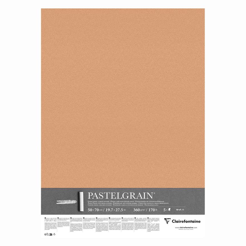 Pastelgrain Sheet - Sienna, 50 x 70 cm (Pack of 5)
