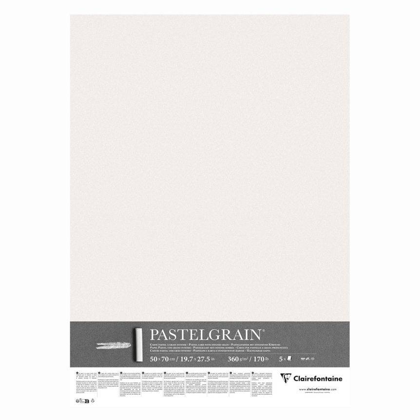 Pastelgrain Sheet - White, 50 x 70 cm (Pack of 5)
