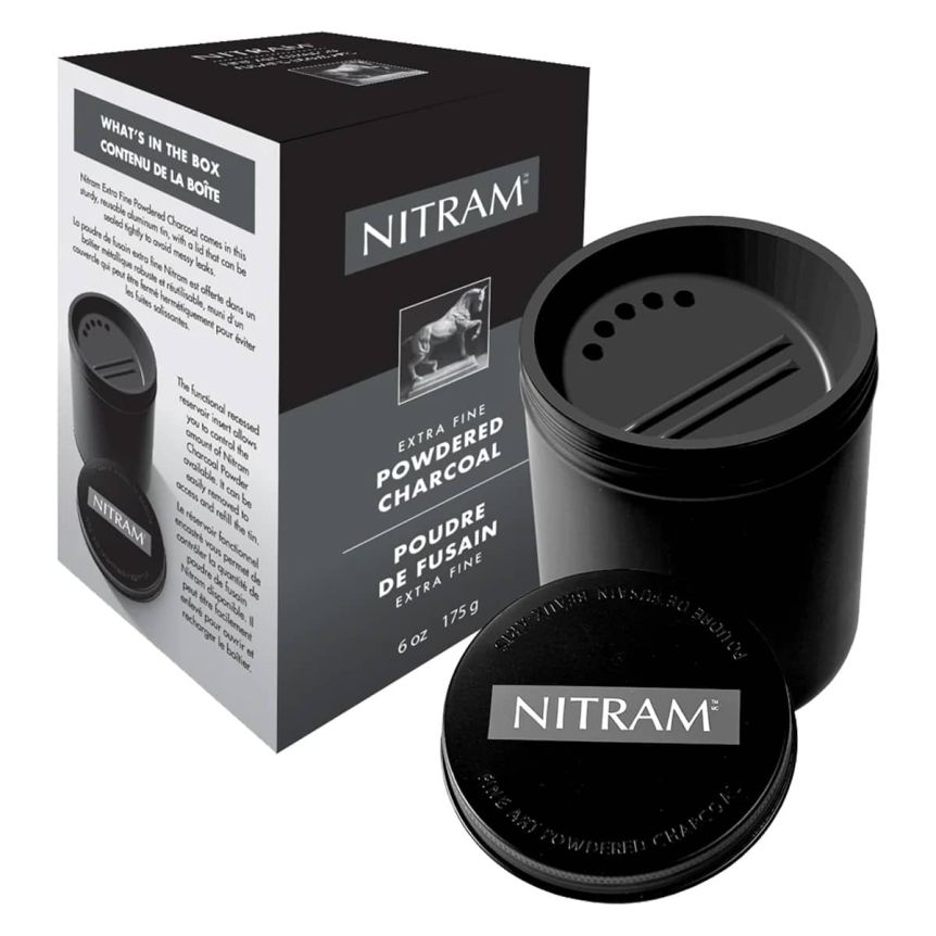 Nitram Soft Round Charcoal Sticks Medium - 8mm - Art and Frame of Sarasota