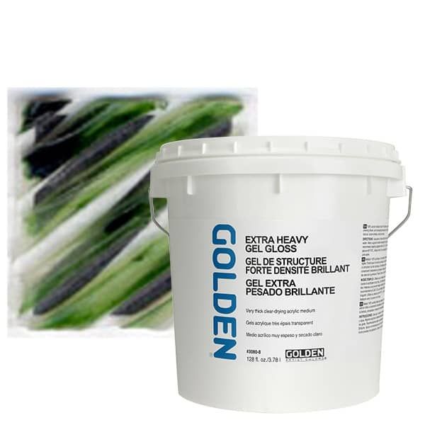 GOLDEN Acrylic Gel Mediums Extra Heavy Gel Gloss 1 Gallon Jerry's