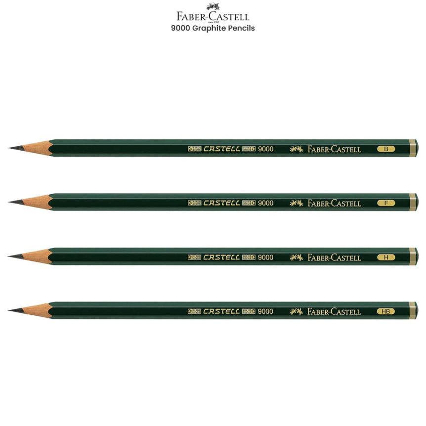 Faber-Castell 9000 Graphite pencil-Set of 12 5H