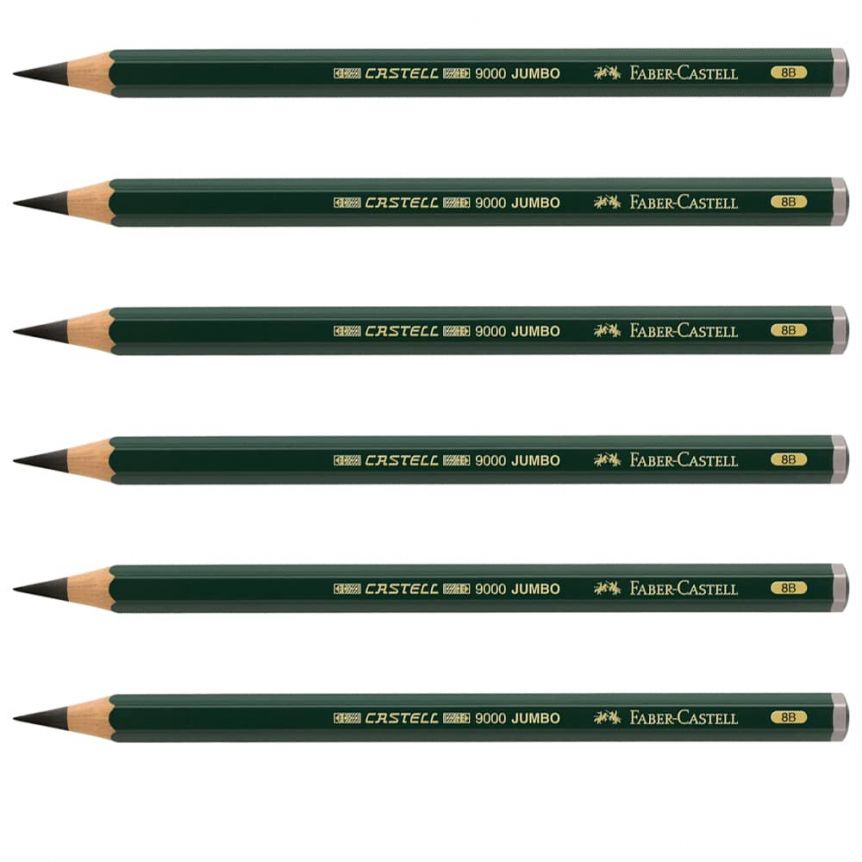 Graphite Pencil Set: Castell 9000 Jumbo Graphite Pencil Set of 5 –  Faber-Castell USA