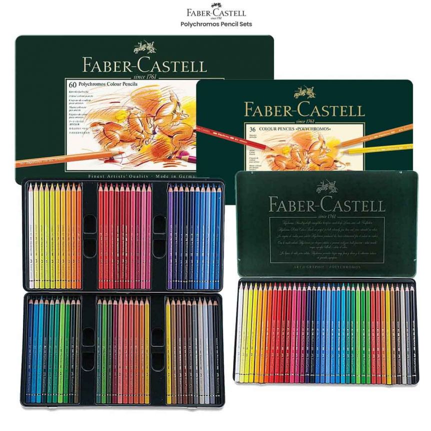 Faber-Castell Polychromos Colored Pencil Set - 120 Assorted Colors