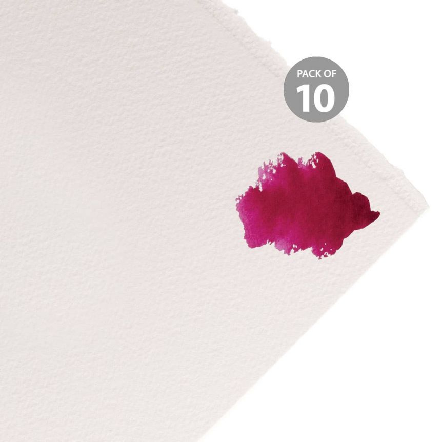 Artistico Watercolor Paper - 22"x30" Extra White, 140lb Hot Press (10-Pack)