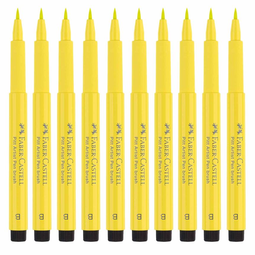 Faber-Castell Pitt Artist Brush Pen No. 104 - Light Yellow Glaze (Box of 10) 