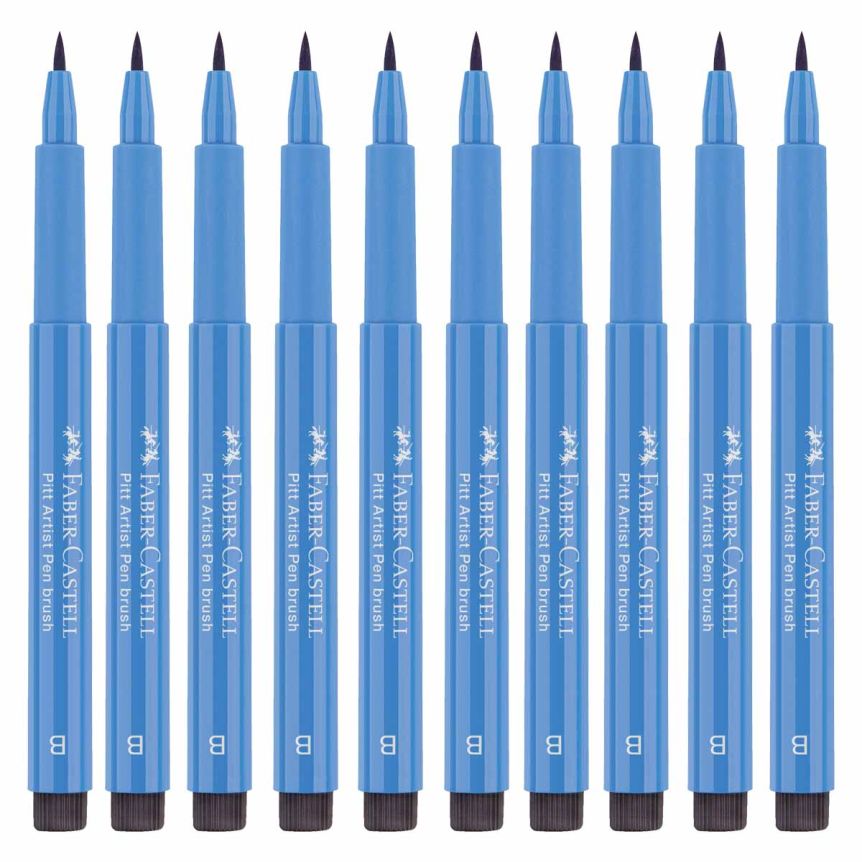 Faber-Castell Pitt Artist Brush Pen, No. 120 - Ultramarine (Box of 10)
