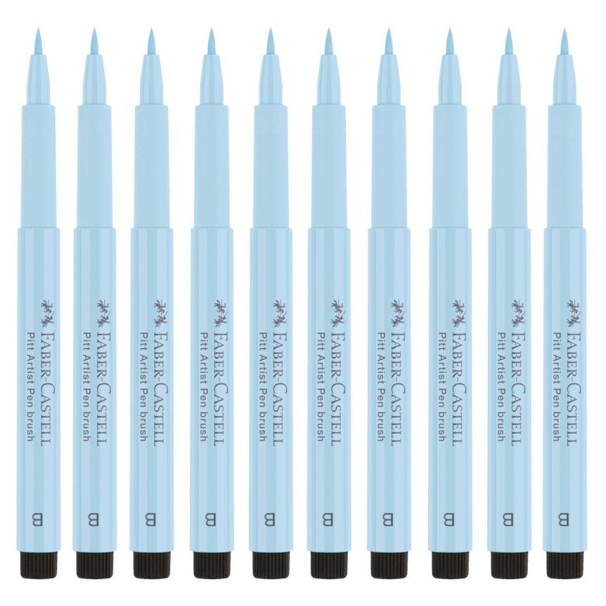 Faber-Castell Pitt Artist Brush Pen, No. 148 - Ice Blue (Box of 10)
