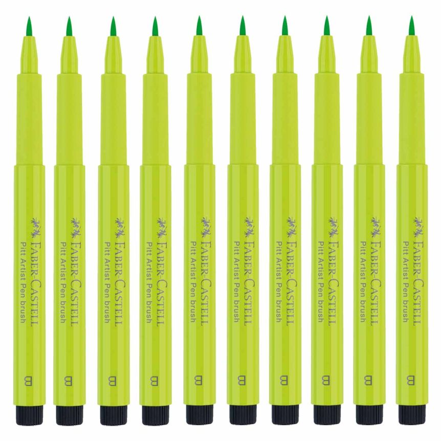 Faber-Castell Pitt Artist Brush Pen, No. 171 - Light Green (Box of 10)