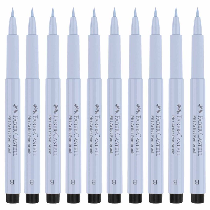 Faber-Castell Pitt Artist Brush Pen, No. 220 - Light Indigo (Box of 10)