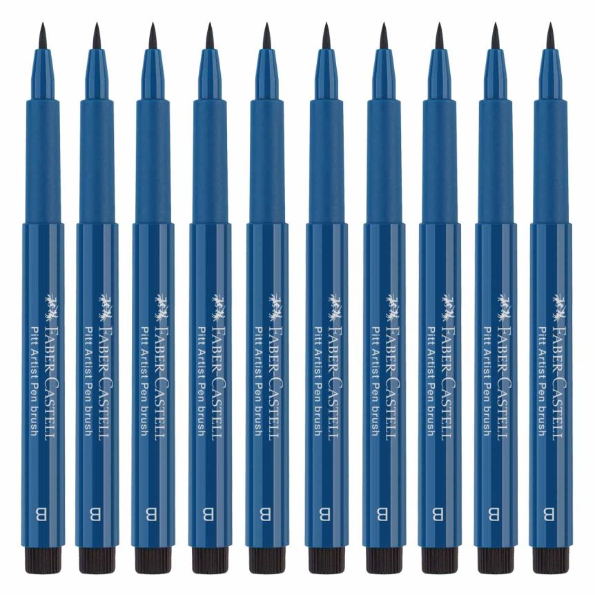 Faber-Castell Pitt Artist Brush Pen, No. 247 - Indanthrene Blue (Box of 10)
