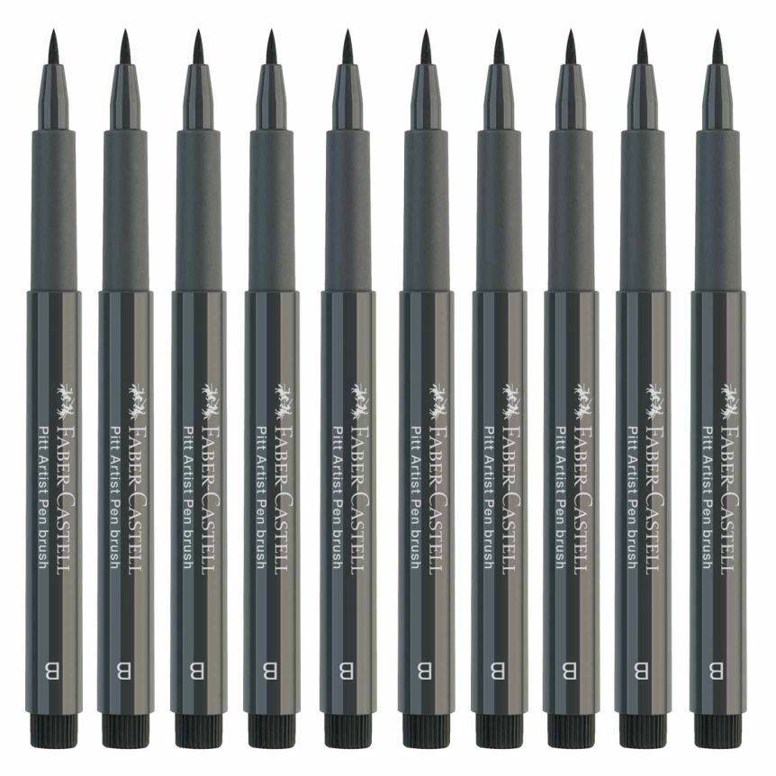 Faber-Castell Pitt Artist Brush Pen, No. 274 - Warm Grey 5 (Box of 10)