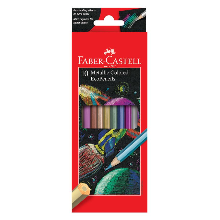 Faber-Castell Set of 10 Metallic Colored Pencils