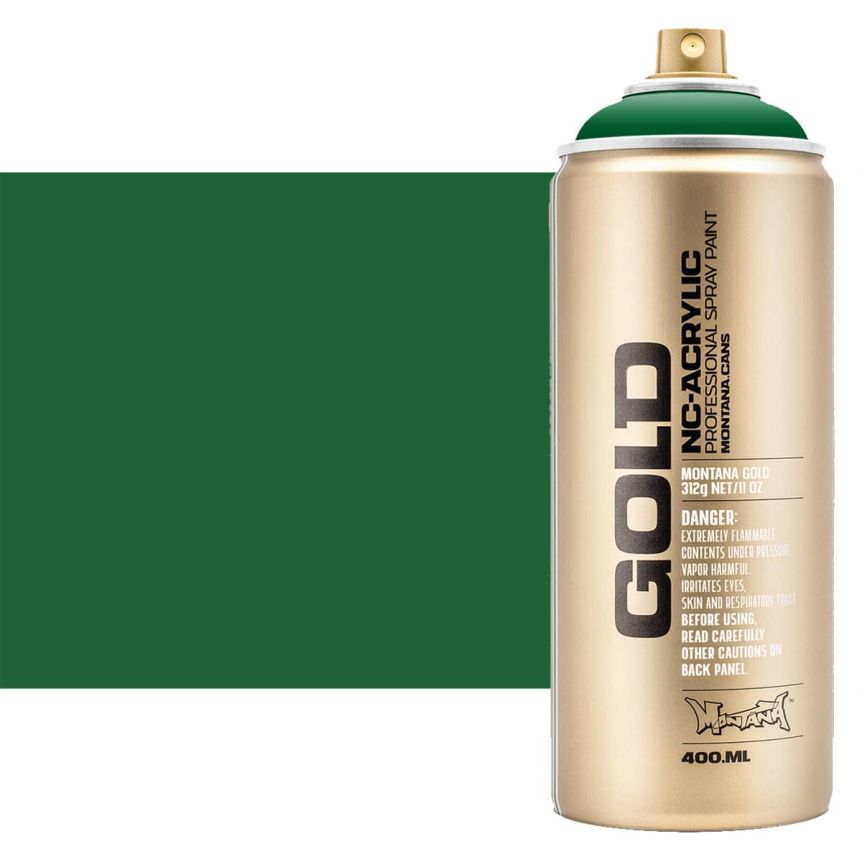 Montana GOLD Acrylic Professional Spray Paint 400 ml - Fern Green