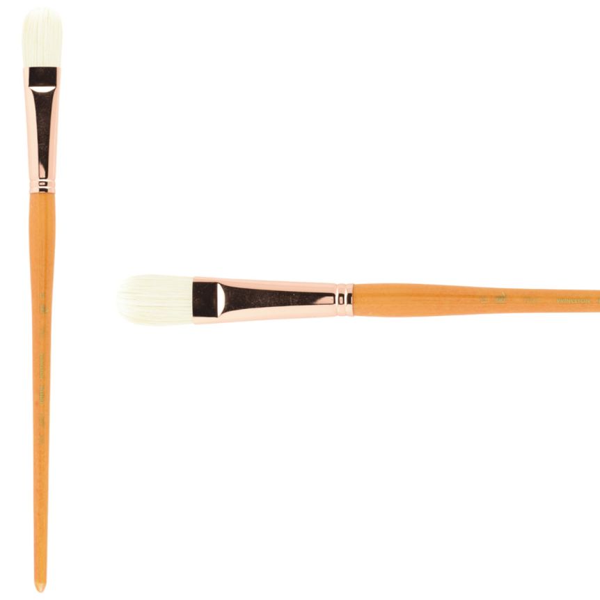 Princeton Refine Series 5400 Natural Bristle Brush - Filbert, Long Handle, Size 12