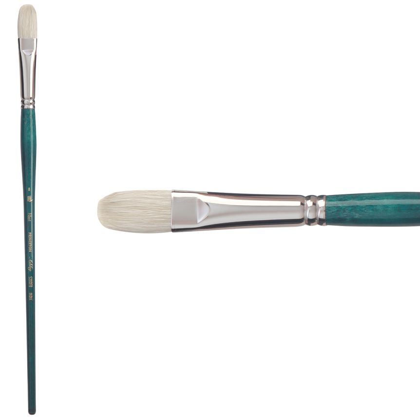 Princeton Ashley Series 5200 Natural Bristle Brush - Filbert, Long Handle, Size 8