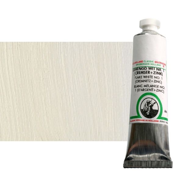 Old Holland Classic Oil Color 40 ml Tube - Flake White (Lead-Based)