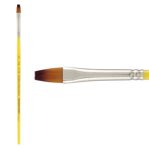 Creative Inspirations Dura-Handle™ Brush Short Handle Flat 1/4"