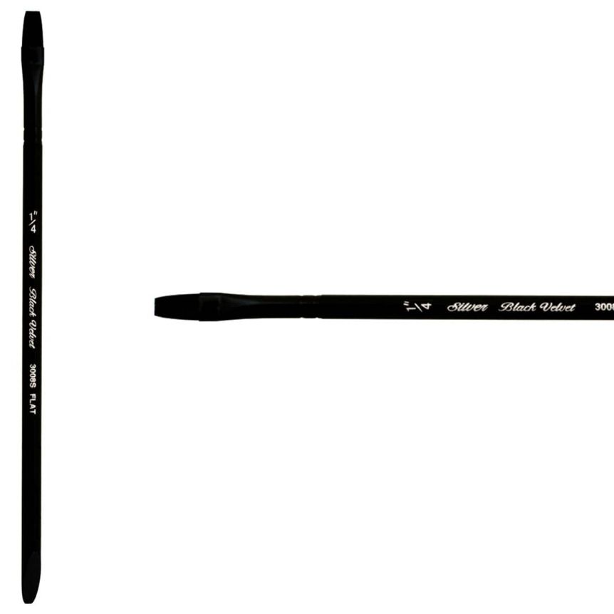 Silver Brush Black Velvet® Watercolor Brush Series 3008S Flat 1/4"