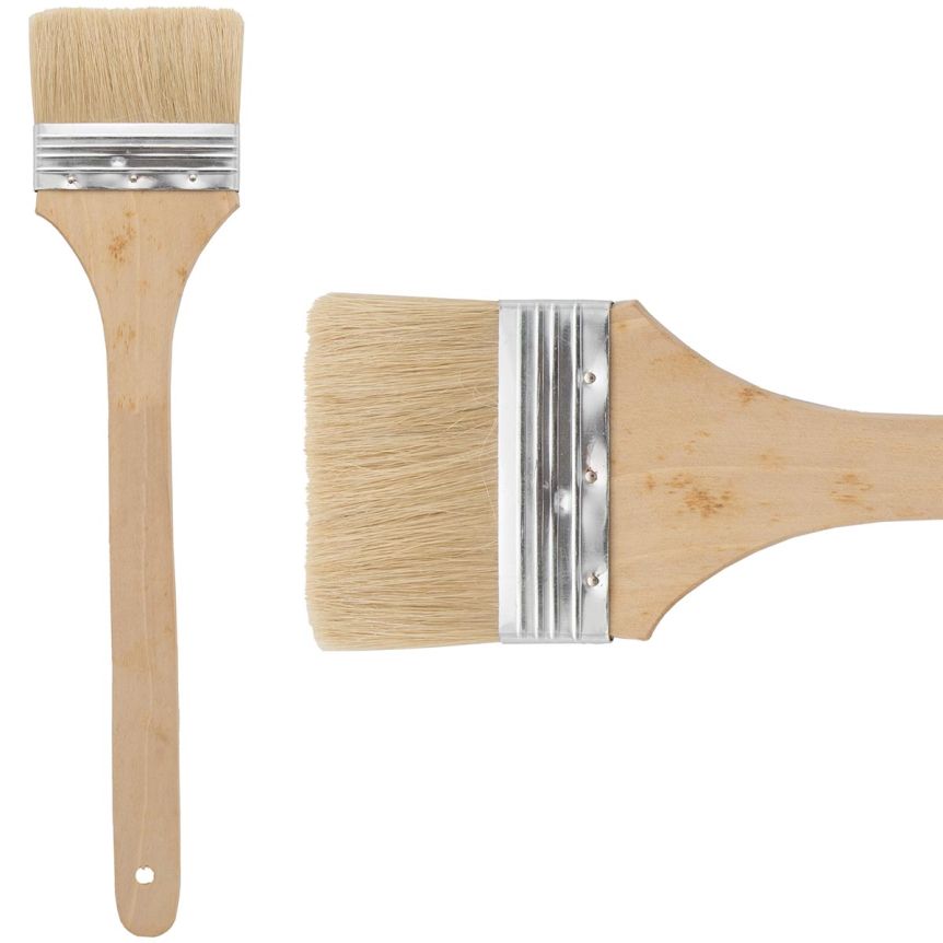 Princeton Better Bristle Series 5650 Natural Brush - Flat, Long Handle, Size Large