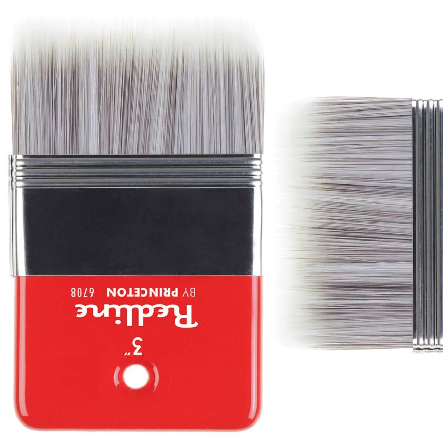 Princeton Redline Series 6700 Brush - Flat Paddle, Short Handle, Size 3"