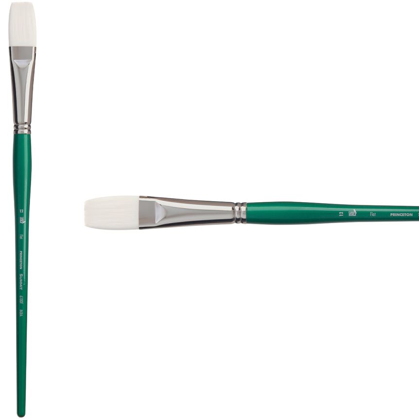 Princeton Summit Series 6100 Synthetic Brush - Flat, Long Handle, Size 12