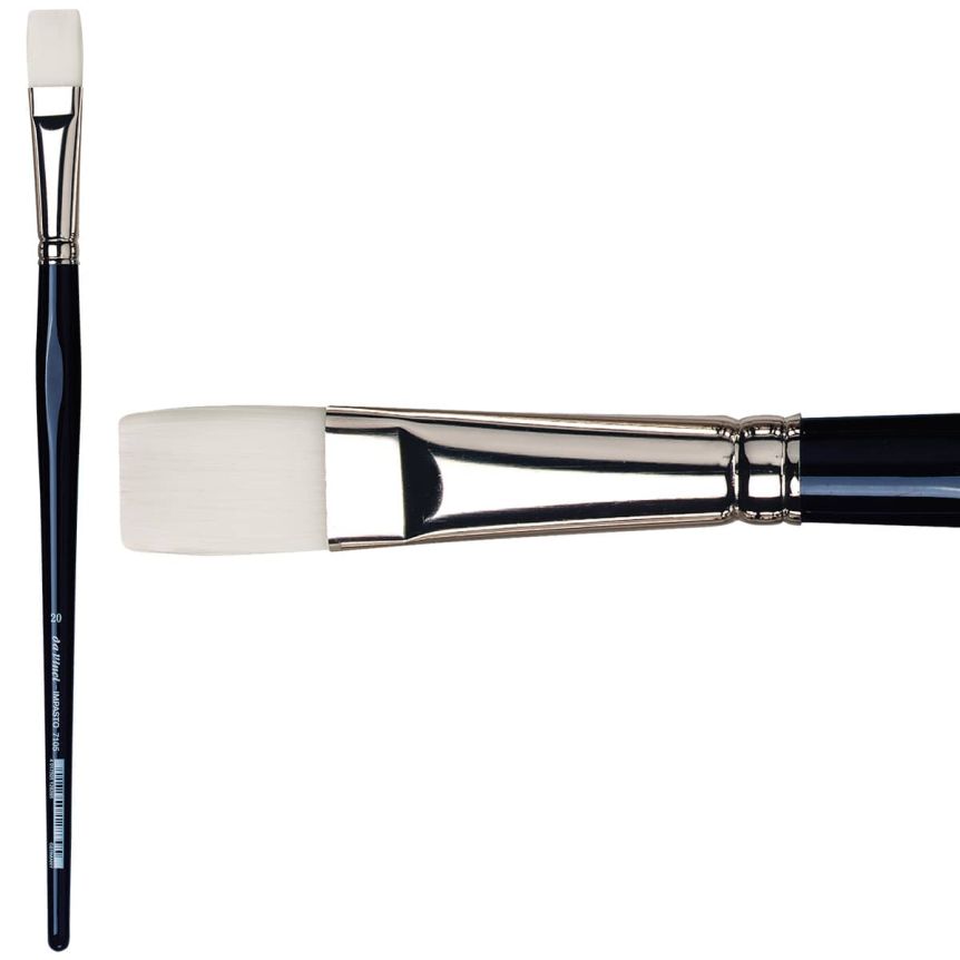 da Vinci Impasto Synthetic Long Handle Brush - Flat, Size 20