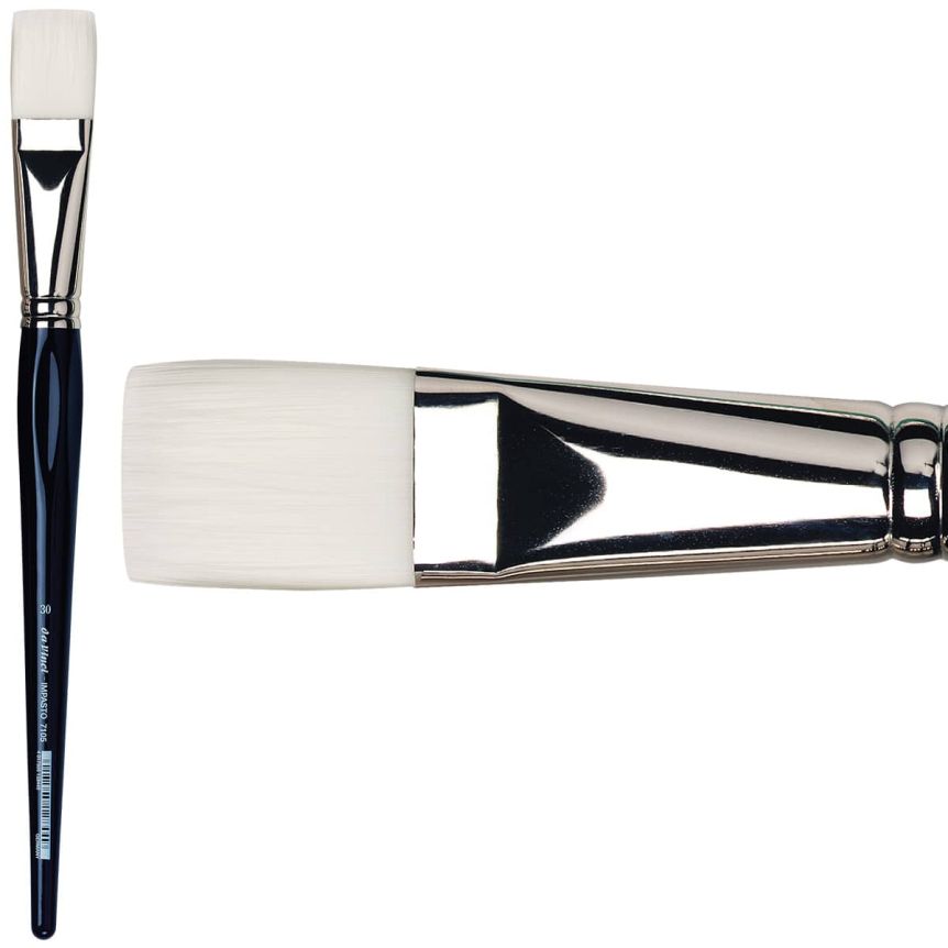da Vinci Impasto Synthetic Long Handle Brush - Flat, Size 30