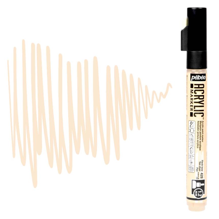 Pebeo Acrylic Marker 1.2mm - Flesh Tone
