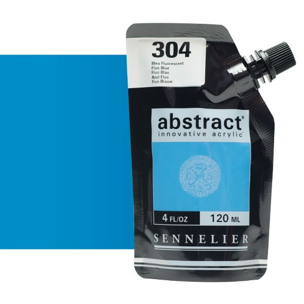 Sennelier Abstract Acrylics Fluorescent Blue 120 ml