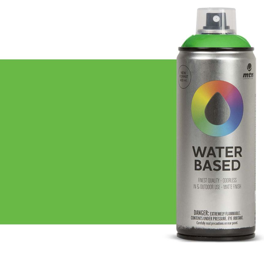 Montana Water Based Spray - Fluorescent Green, 400ml