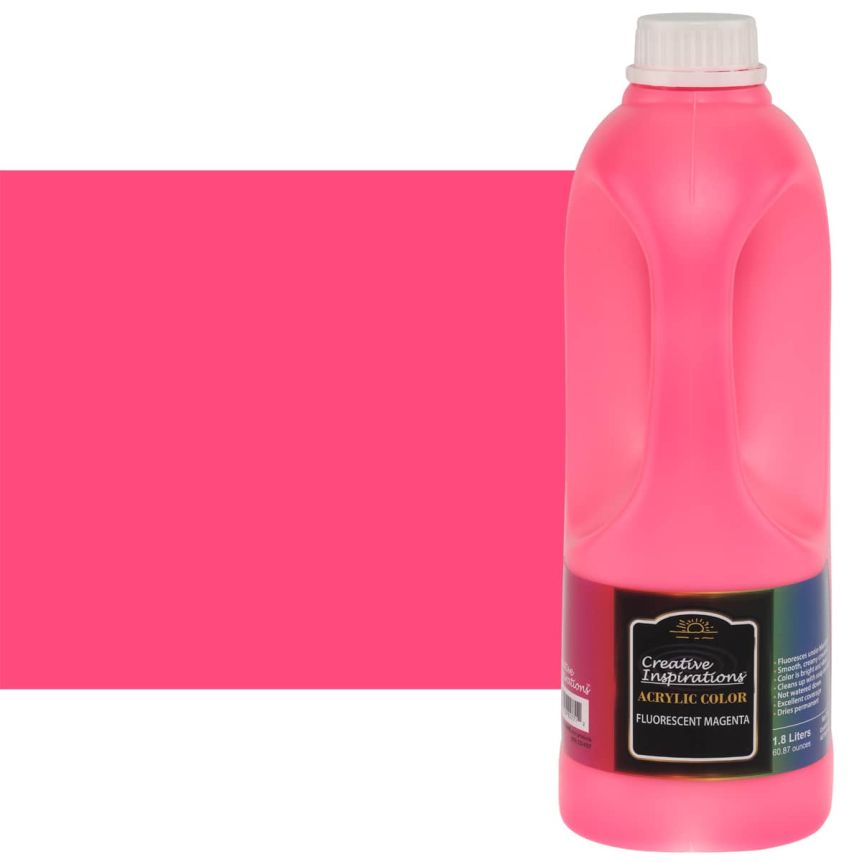 Creative Inspirations Acrylic Paint 1.8 liter jug, Fluorescent Magenta