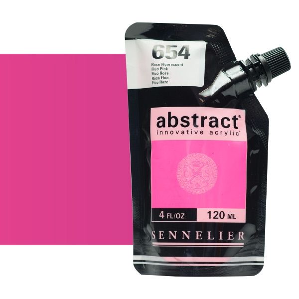Sennelier Abstract Acrylic Fluorescent Pink 120ml