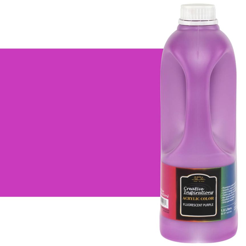 Creative Inspirations Acrylic Paint 1.8 liter jug, Fluorescent Purple