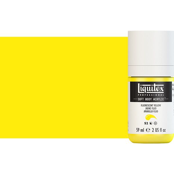 Liquitex Professional Soft Body Acrylic 2oz Fluorescent Yellow