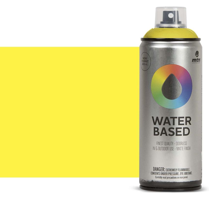Montana Water Based Spray - Fluorescent Yellow, 400ml
