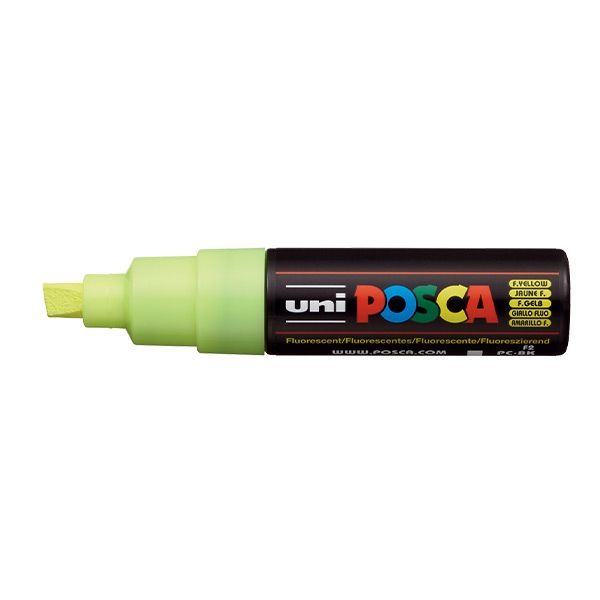 Posca Paint Marker, Fluorescent Yellow, Broad Tip Marker Jerry's Artarama