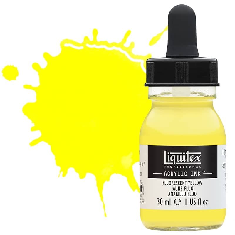 Liquitex Professional Acrylic Ink 30ml Bottle Fluorescent Yellow