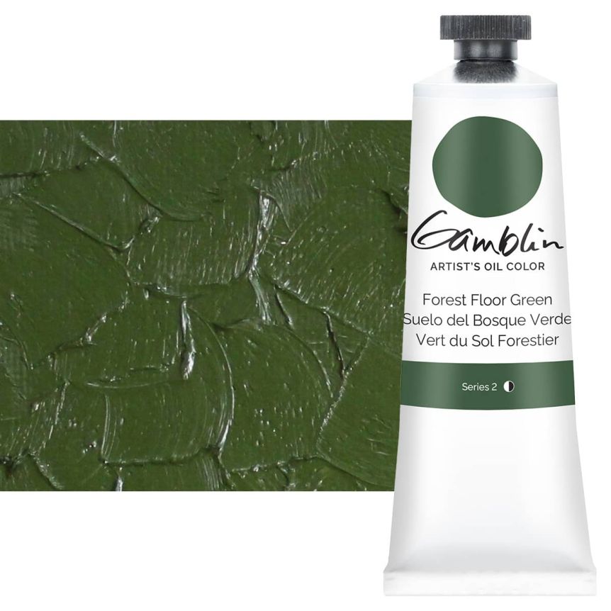 Gamblin Artists Oil - Forest Floor Green, 37ml Tube