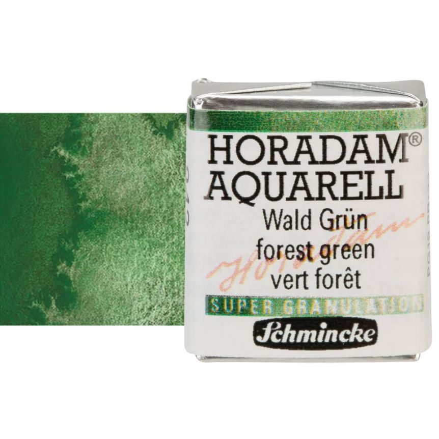 Schmincke Horadam Watercolor Forest Green Half-Pan