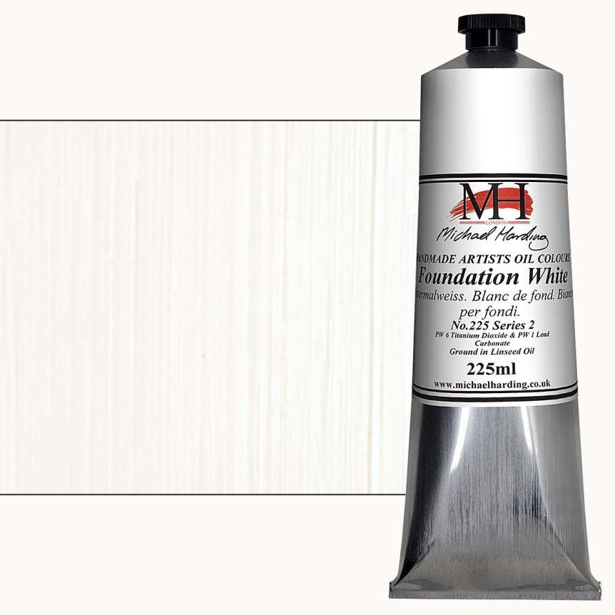 Michael Harding Oil Color - Foundation White, 225ml Tube