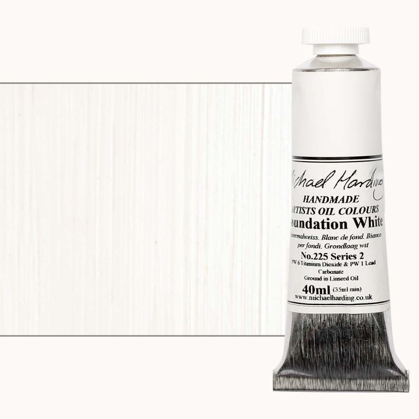 Michael Harding Oil Color - Foundation White, 40ml Tube