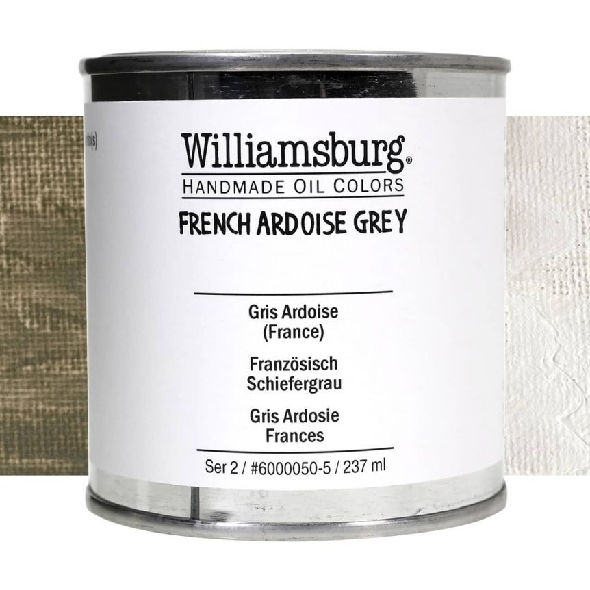 Williamsburg Handmade Oil Paint - French Ardoise Grey, 237ml Can