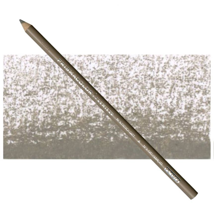 Prismacolor Premier Colored Pencils Individual PC1072 - French Gray 50%	